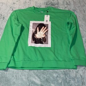 ZGY denim crewneck sweatshirt